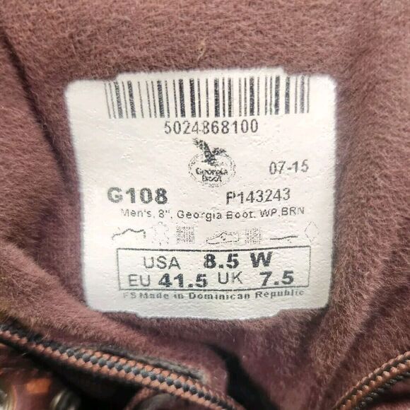 Georgia Boot G108 8\